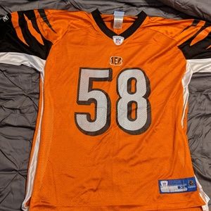 NFL Bengals jersey 58 reebok maualuga XL